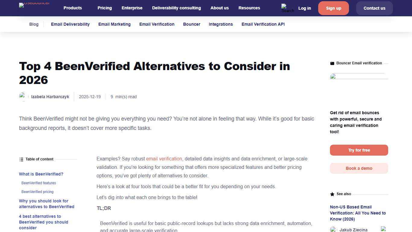 Top 4 BeenVerified Alternatives to Consider in 2026