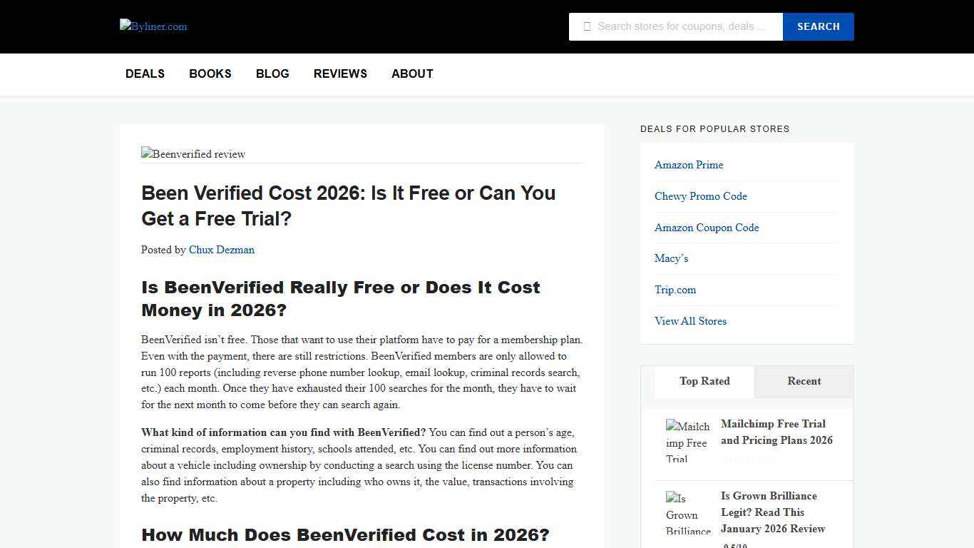 Been Verified Cost 2026: Is It Free or Can You Get a Free Trial?